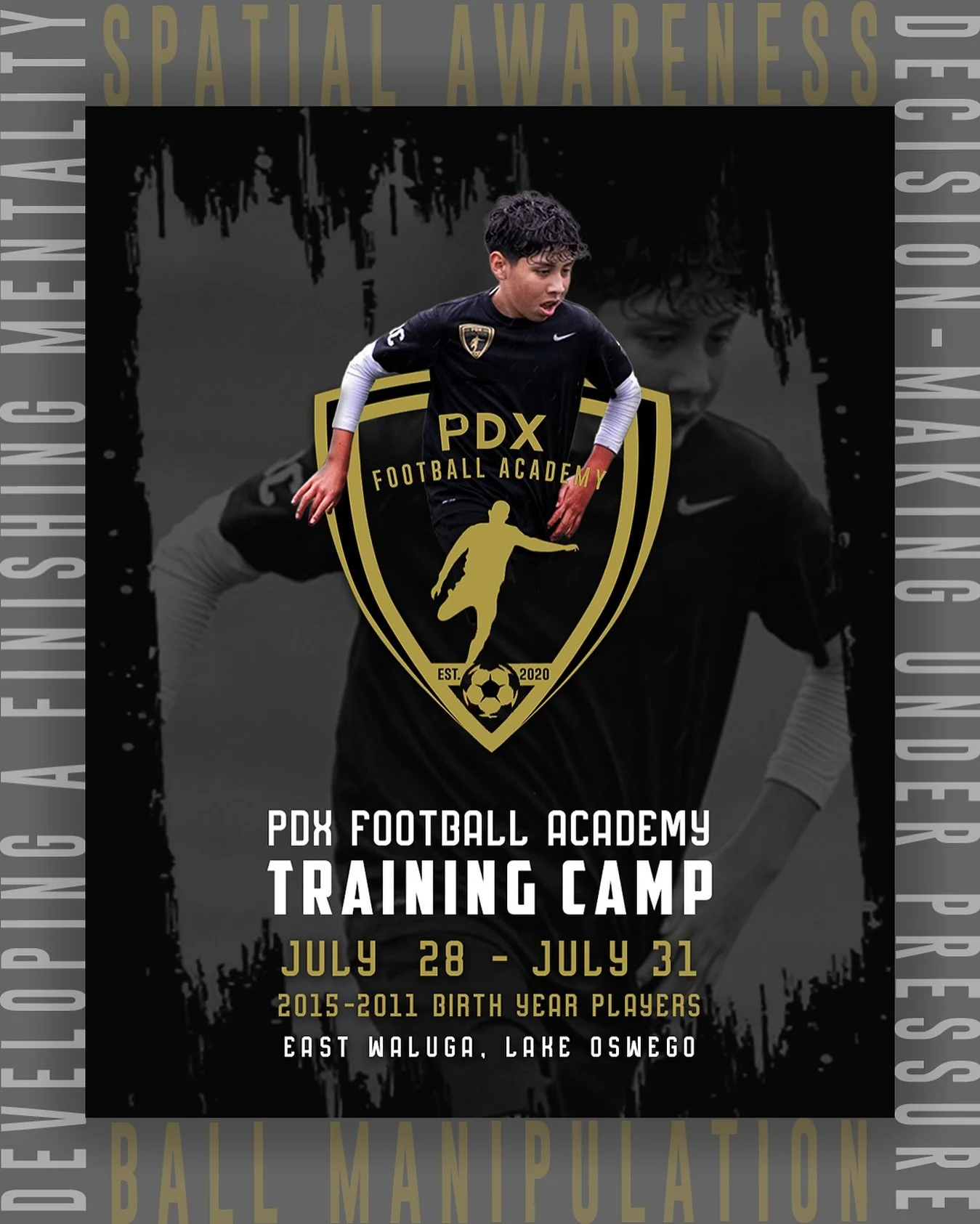 𝗝𝗢𝗜𝗡 𝗨𝗦 𝗝𝗨𝗟𝗬 𝟮𝟴-𝟯𝟭⚽️

We are looking forward to our PDXFA July Training Camp.

 $𝟭𝟵𝟵 for 4 days and 12 hours working with top coaches from the UK.

** For players born 2015-2011 **

📍To register head to the link in our bio 🔗

𝐃𝐄?