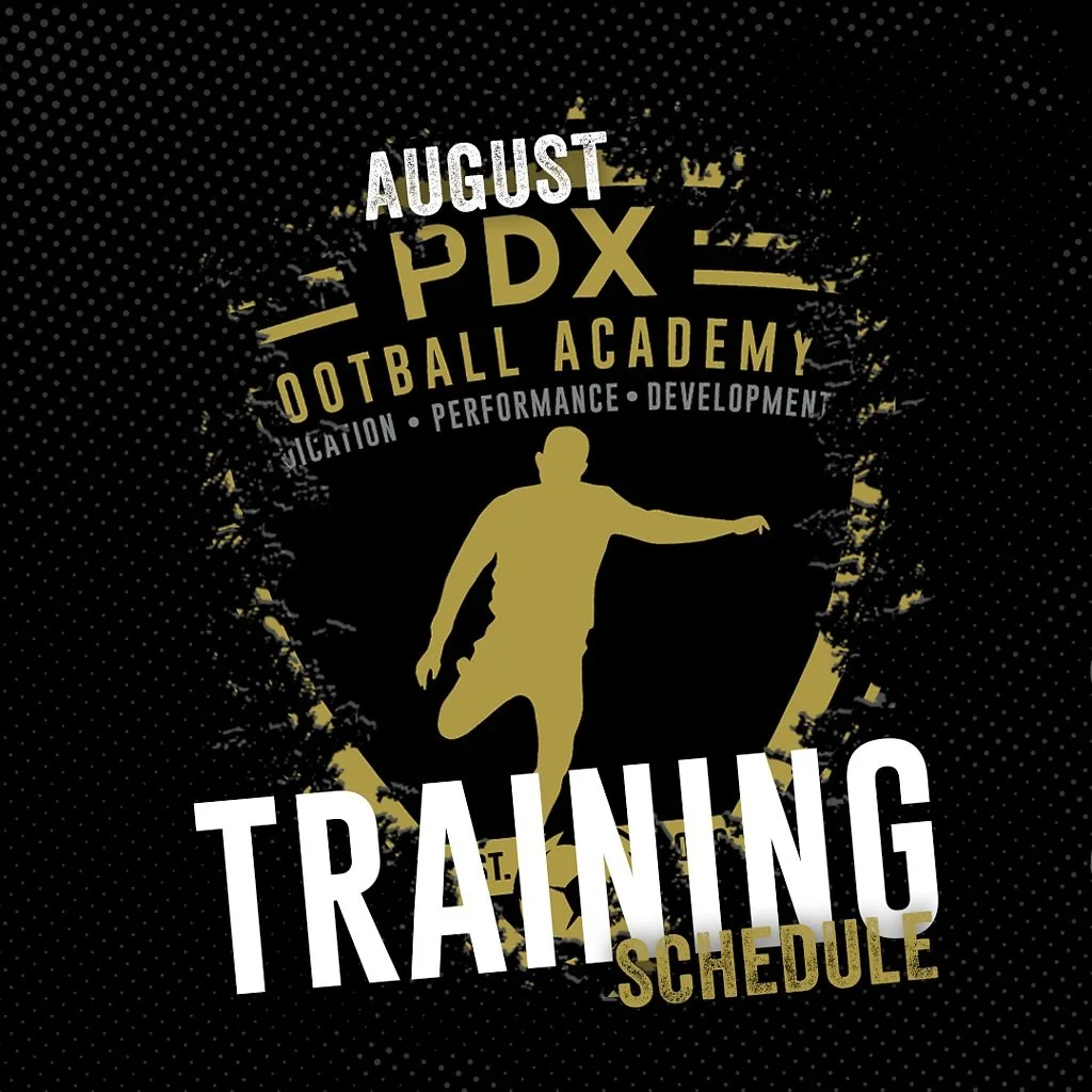 📅 𝗣𝗗𝗫𝗙𝗔 𝗧𝗥𝗔𝗜𝗡𝗜𝗡𝗚 𝗦𝗖𝗛𝗘𝗗𝗨𝗟𝗘 🚨

August Training Schedule is here!

𝐃𝐄𝐃𝐈𝐂𝐀𝐓𝐈𝐎𝐍 &bull; 𝐏𝐄𝐑𝐅𝐎𝐑𝐌𝐀𝐍𝐂𝐄 &bull; 𝐃𝐄𝐕𝐄𝐋𝐎𝐏𝐌𝐄𝐍𝐓

#PDX #football #academy #portland #oregon #soccer #training #goals #soccerpractic