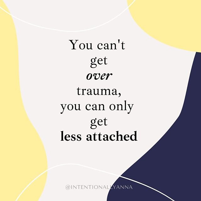 You can&rsquo;t shake off trauma.
⠀
If you&rsquo;ve tried to do this you know this to be true.
⠀
The heavy memory is there and you can&rsquo;t change the fact that the event happened.
⠀
Although&hellip; that doesn&rsquo;t mean your trauma will always