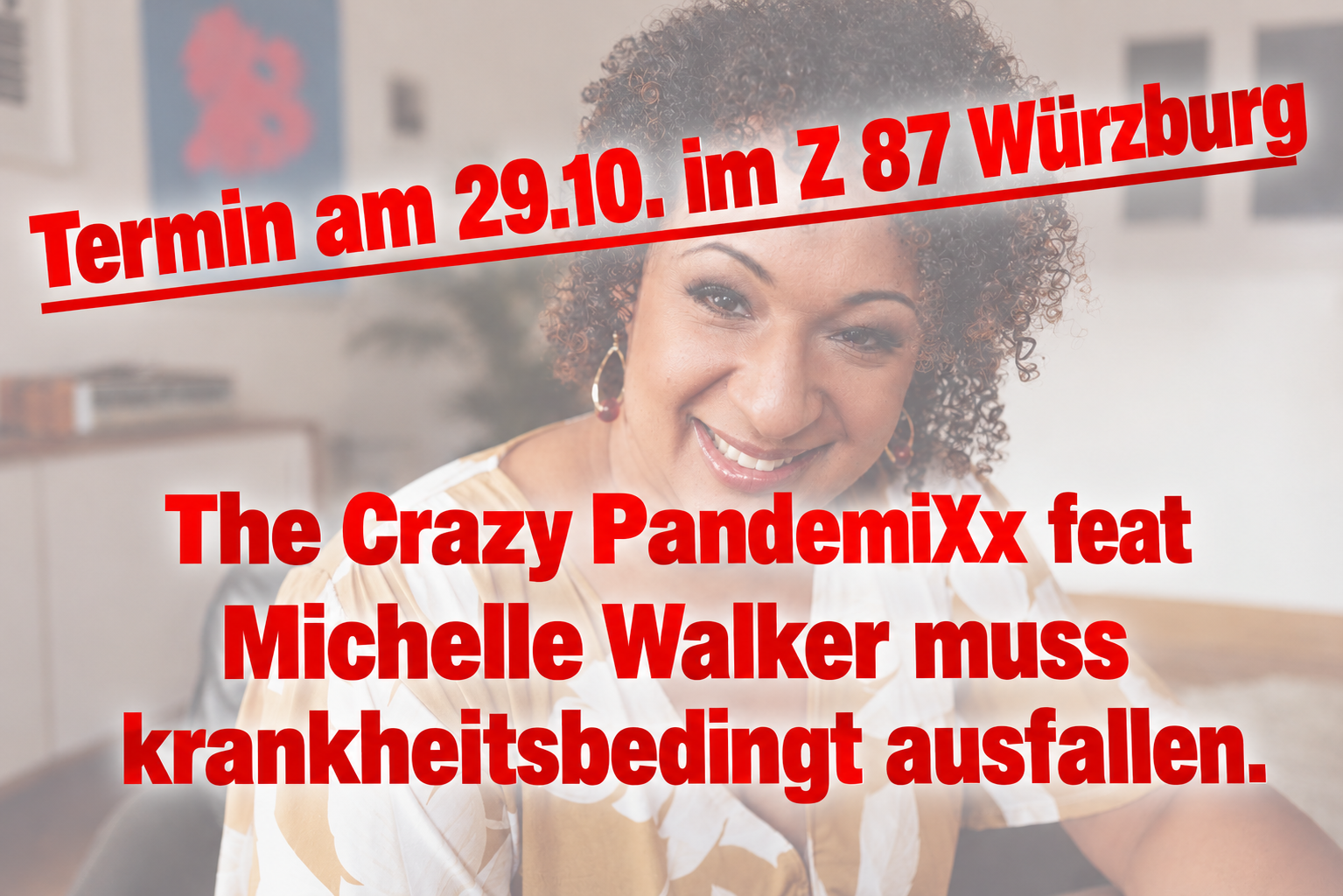 Entfällt Krankheitsbedingt