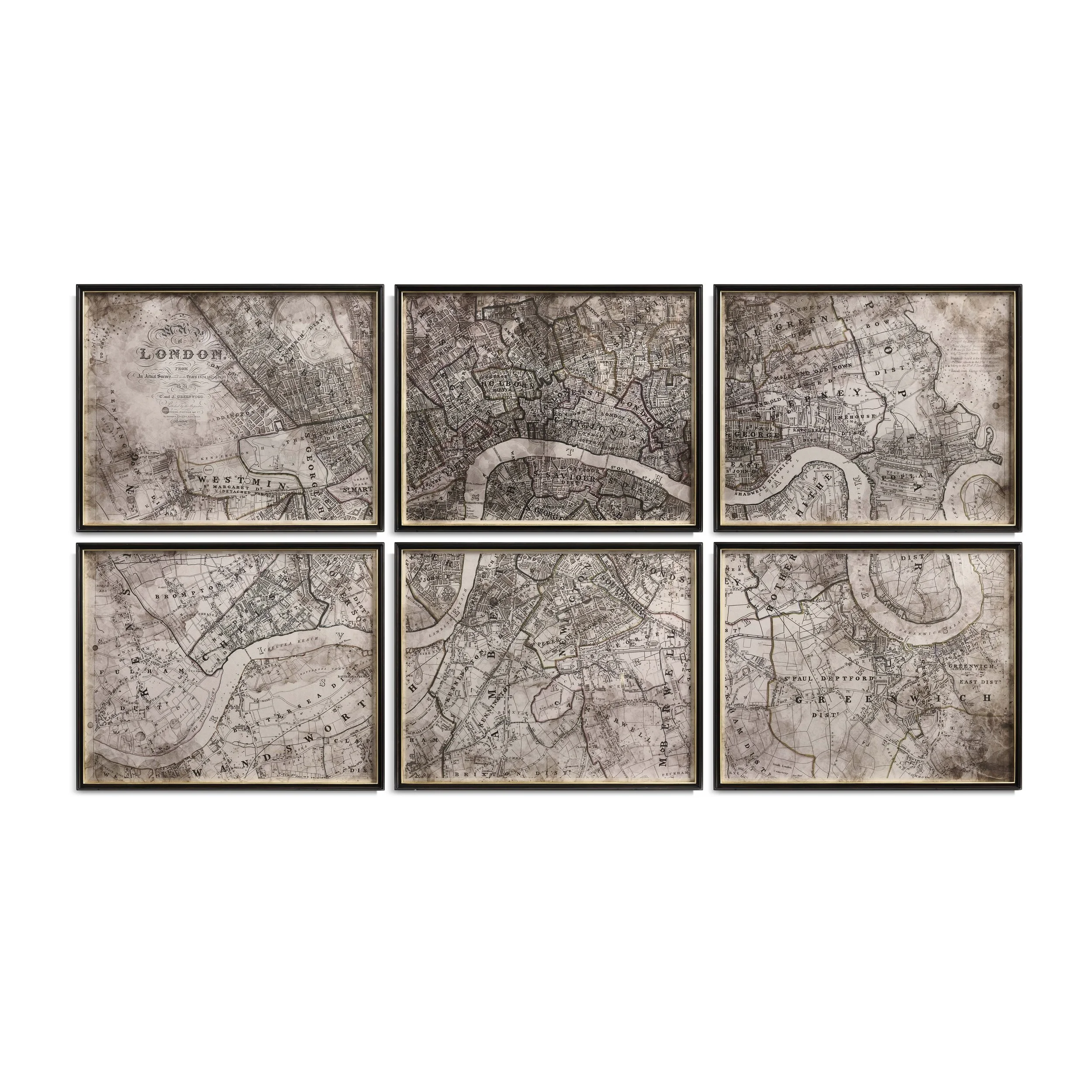 Districts of the Metropolis - Set of 6