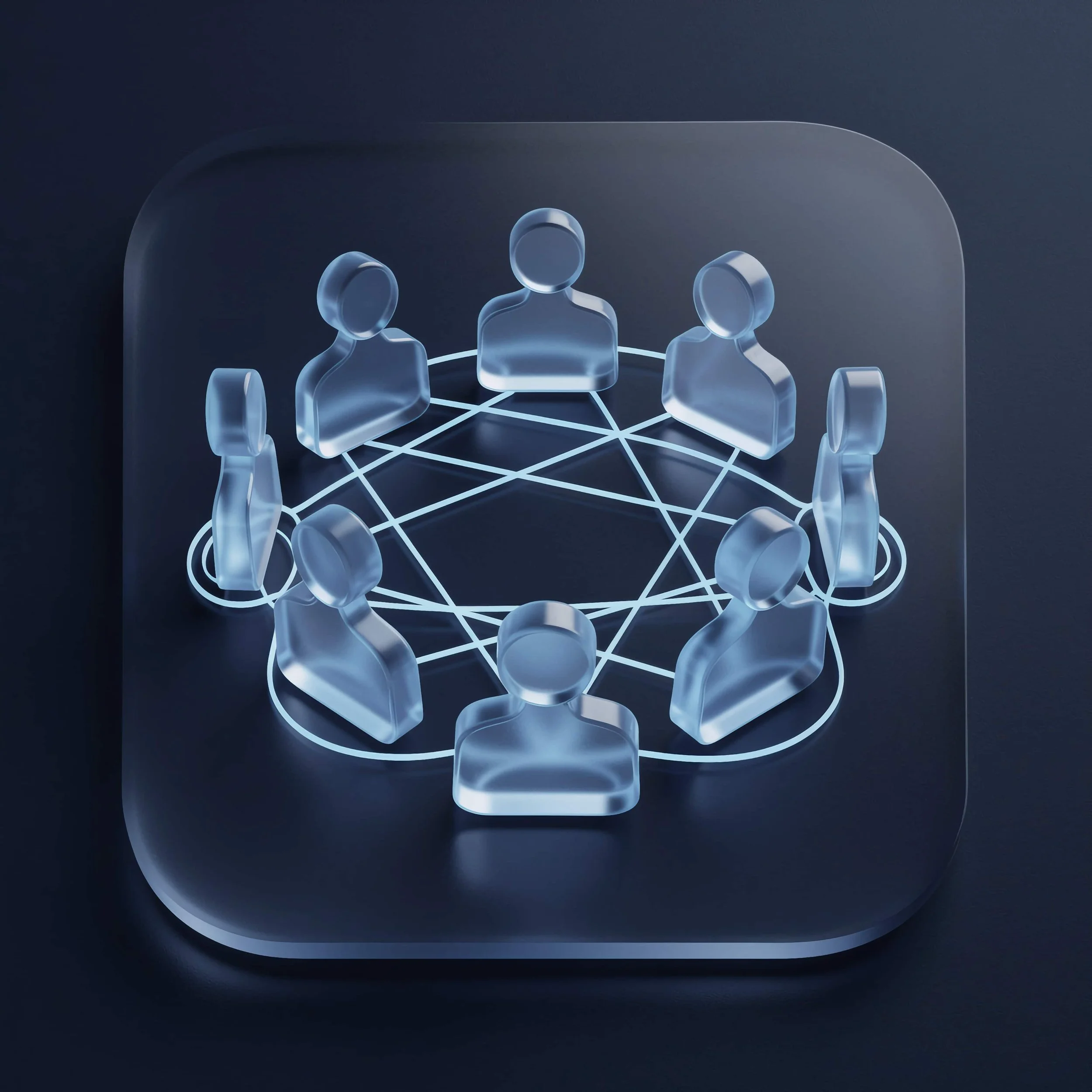 Geometric drawing of an outline square with sections divided by vertical, horizontal, and diagonal lines.