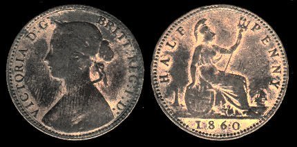 Coin feat. Queen Victoria, 1860