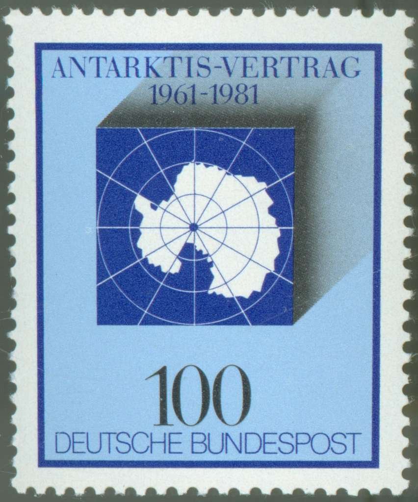 German Antarctic Treaty Stamp c.1987