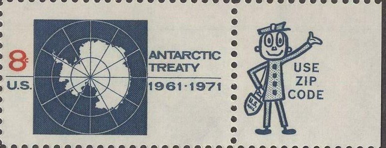 American Antarctic Treaty stamp