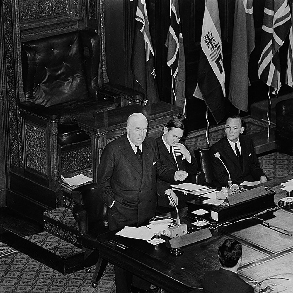 Australian PM Robert Menzies at the first Antarctic Treaty Consultative Meeting 1961