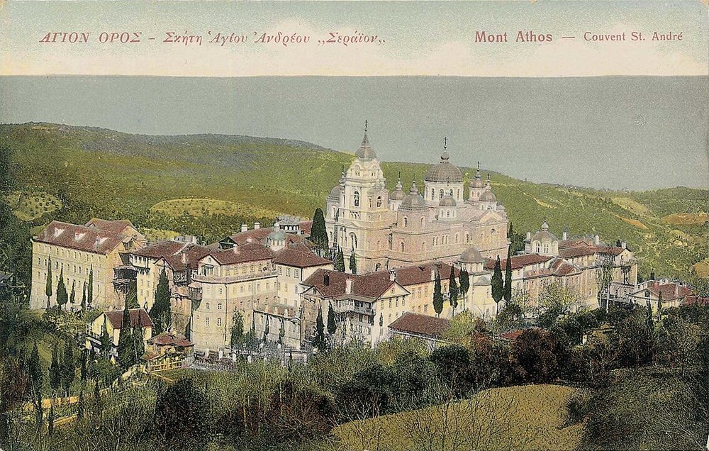 Mt Athos monastery, c. 1910