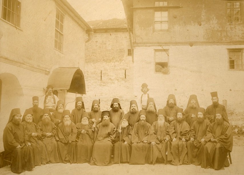 Mount Athos monks, c. 1910