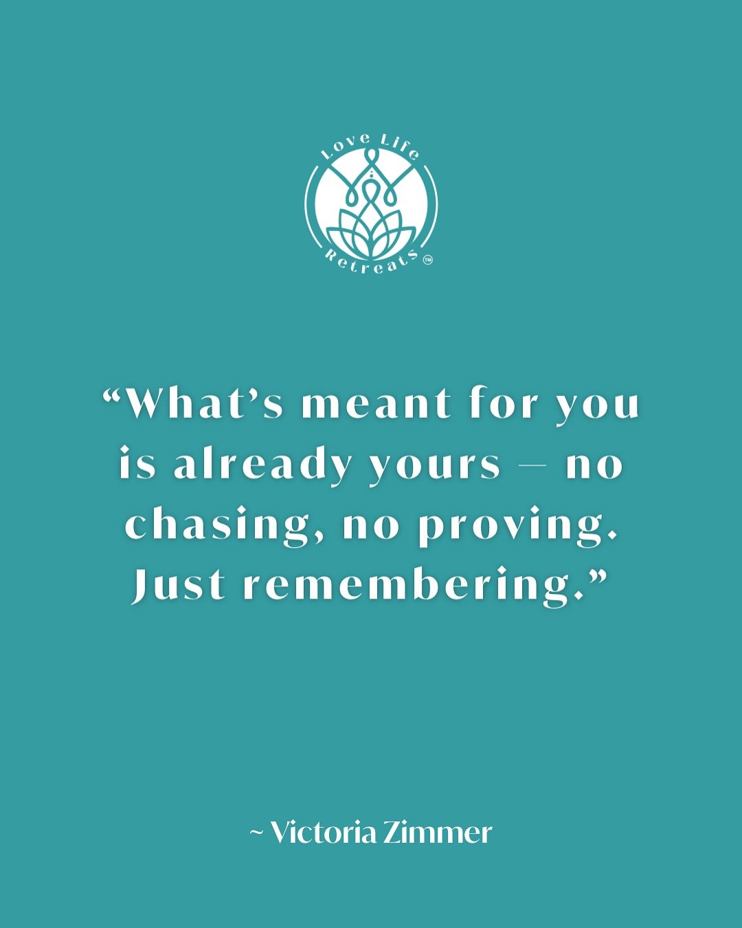 ✨ What&rsquo;s meant for you is already yours.
No chasing.
No proving.
Just remembering.

We live in a world that has long rewarded the hustle &mdash; the constant chase, the loudest voice, the curated identity, the endless proving of our worth. We&r