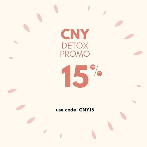 It's time to detox all the junk we had during CNY! We want to help, so here's a discount code CNY15 🍊🍊