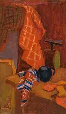 Red Sleepers, oil on board, 20 x 12 inches, 1955(Ref:JS1005)