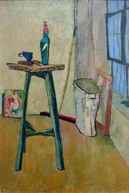 Studio Interior with Stand, oil on canvas, 36 x 24 inches, 1945(Ref: JS1006)