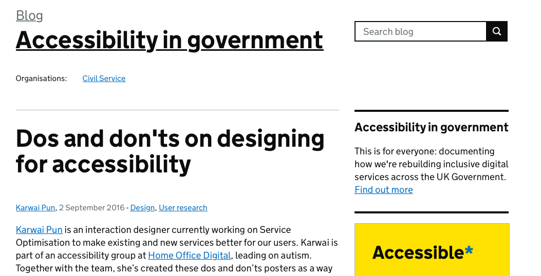 Dos and don'ts on designing for accessibility — People Powered