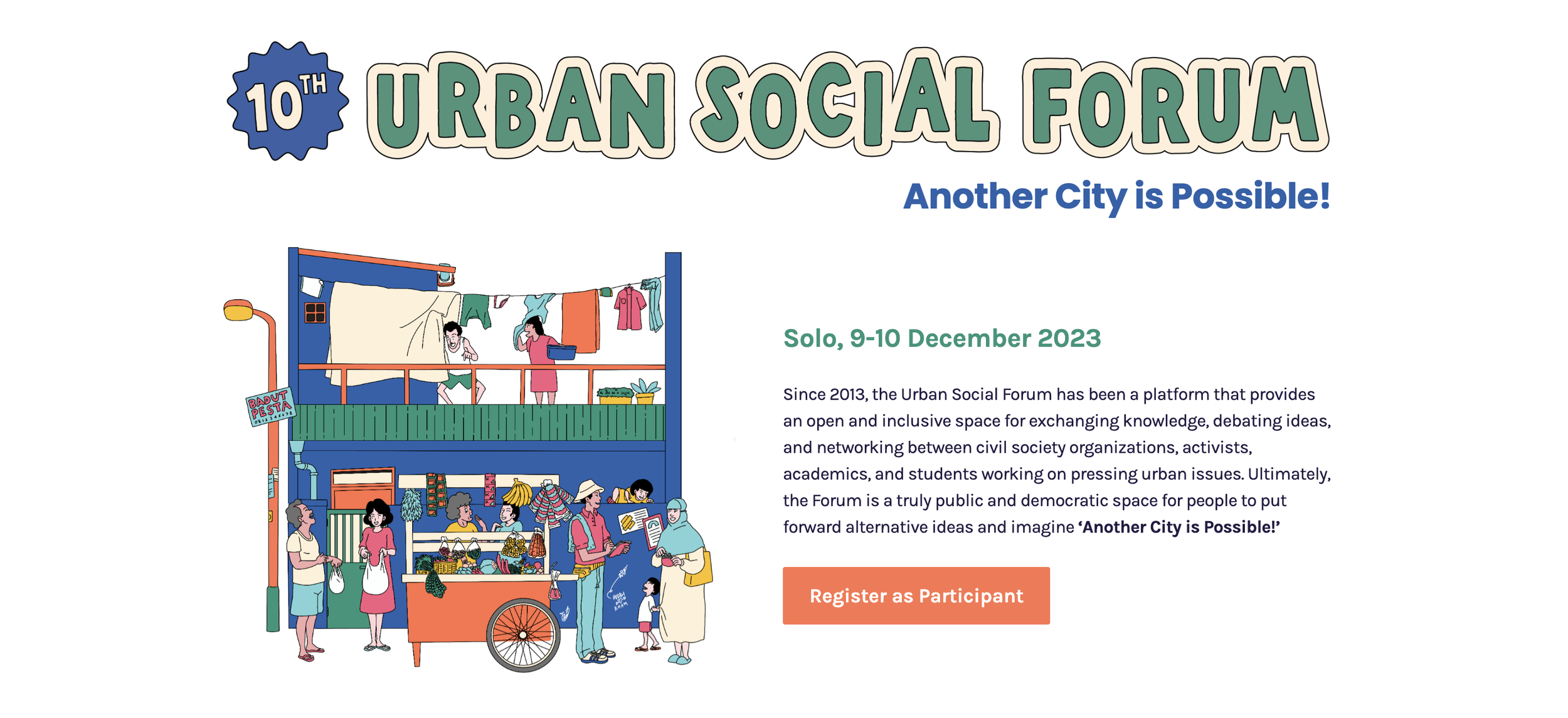 10th Urban Social Forum: Another City is Possible