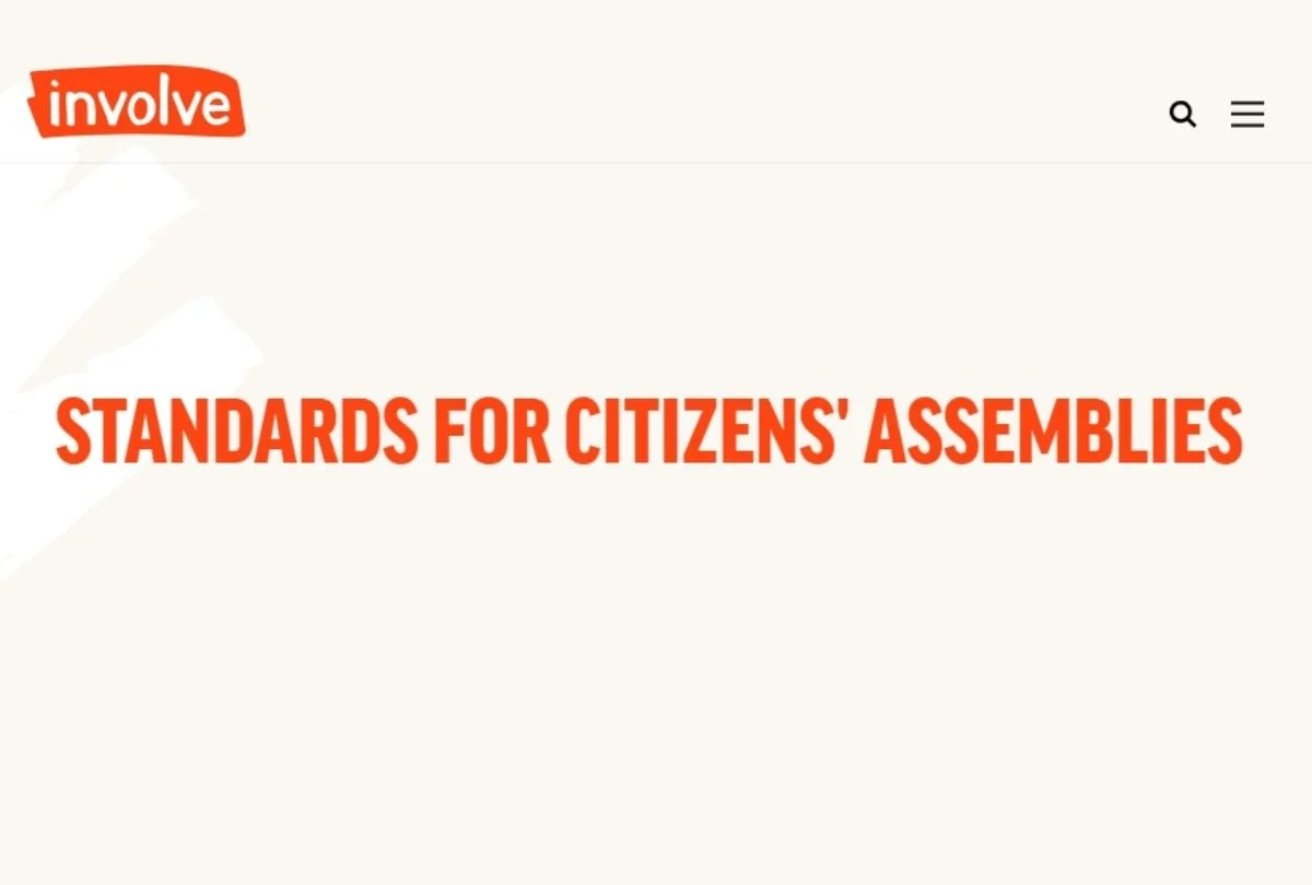 Standards for citizens' assemblies