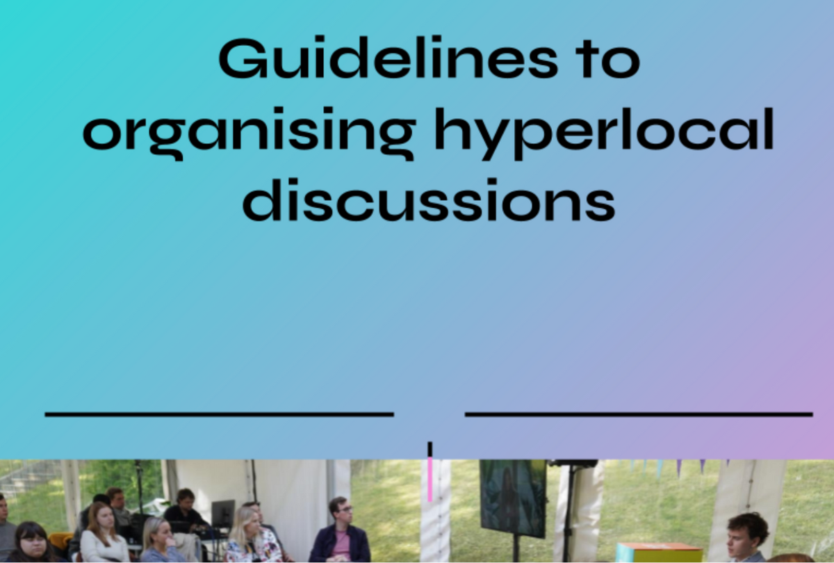 Guidelines to organizing hyperlocal discussions