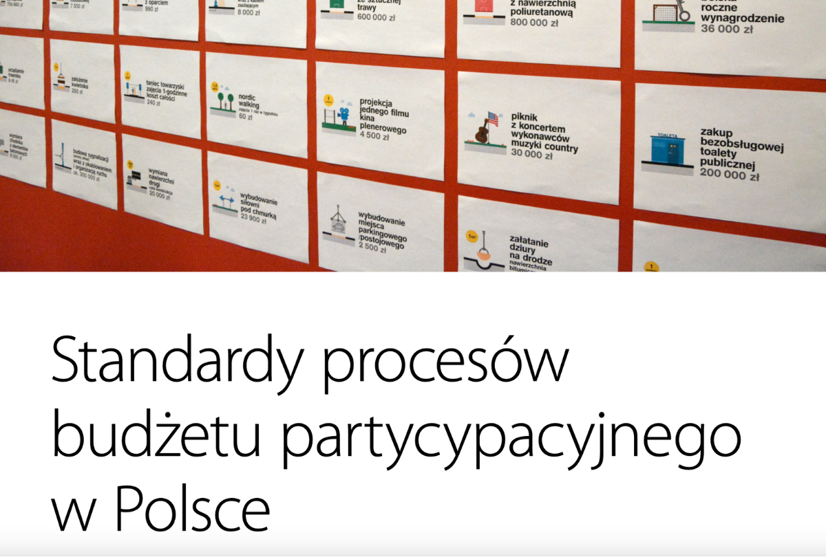 Standard participatory budgeting process in Poland  