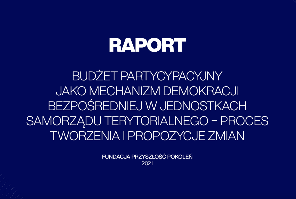Participatory budgeting as a mechanism of direct democracy in Poland