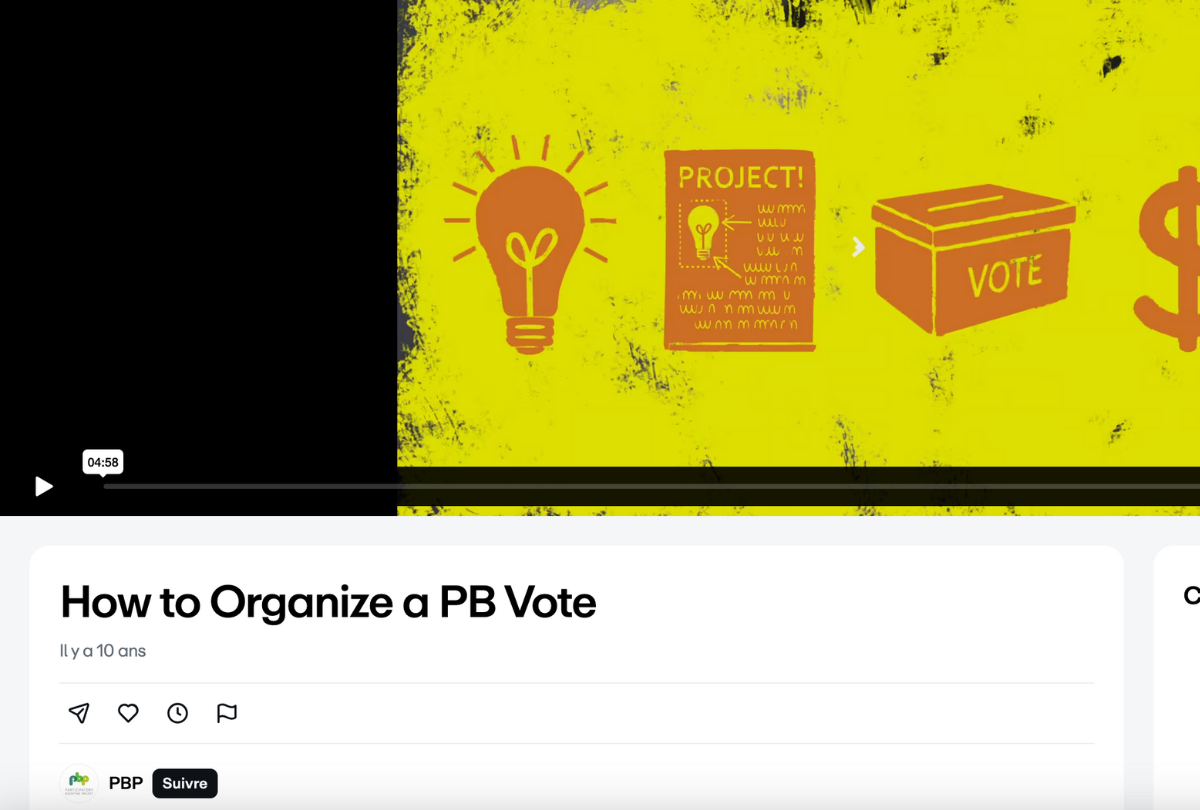 How to organize a participatory budgeting vote