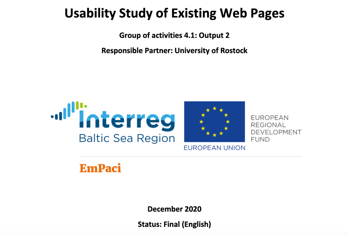 Usability study of existing participatory budgeting web pages
