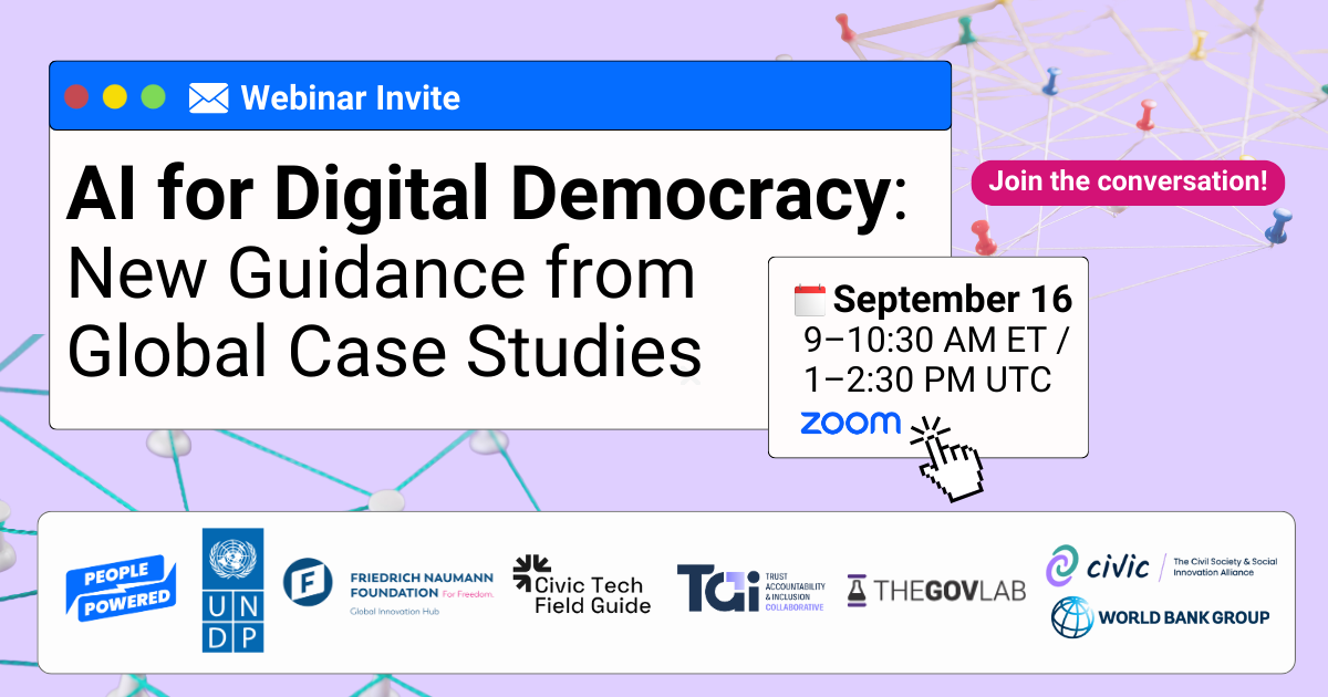 AI for Digital Democracy: New Guidance from Global Case Studies