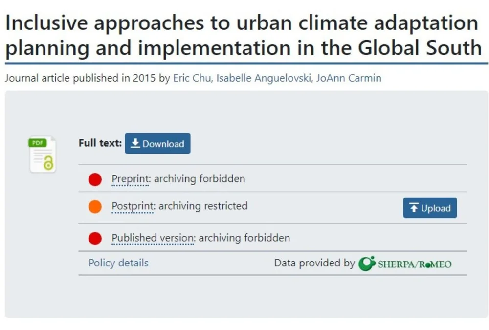 Urban climate adaptation in the Global South — People Powered