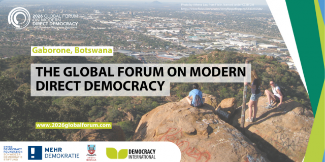 Global Forum on Modern Direct Democracy 2026