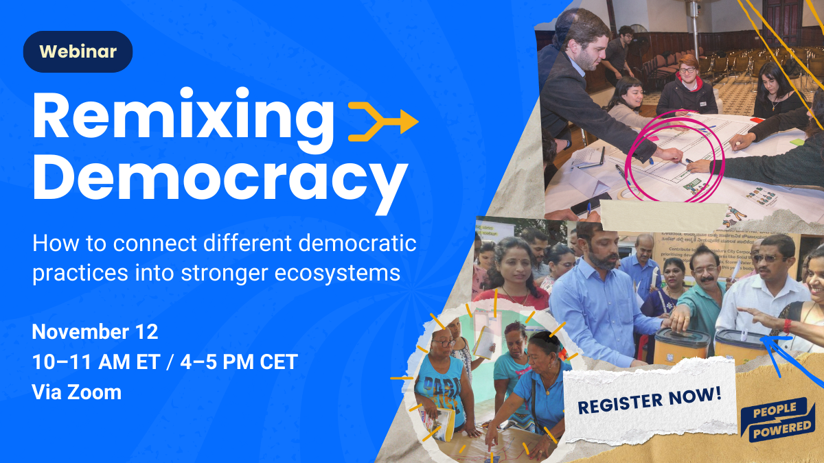 Remixing Democracy: How to connect democratic practices into stronger ...