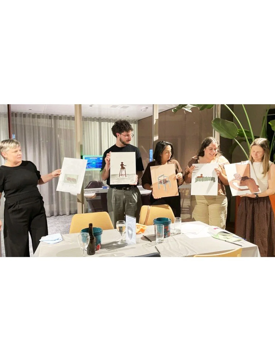 A fun night with the studiospillane team at @schiavellofurniture Brisbane, painting for a cause and supporting @happypawshappyhearts.
The brief was to paint Schiavello furniture pieces, but of course we also had to include Margot, the Happy Paws Happ