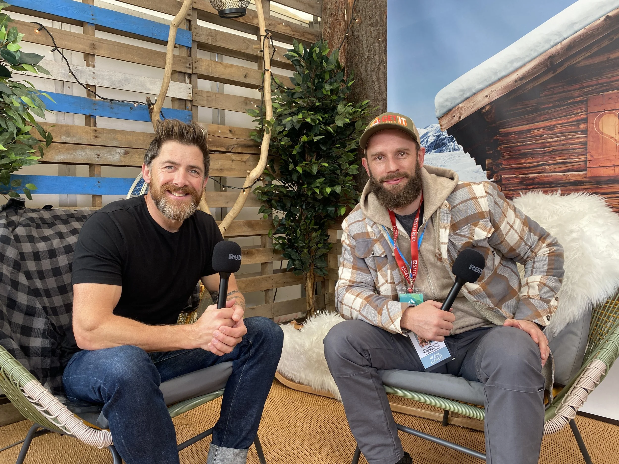 Nashy and Aldo Kane at The Kendal Mountain Festival 2023