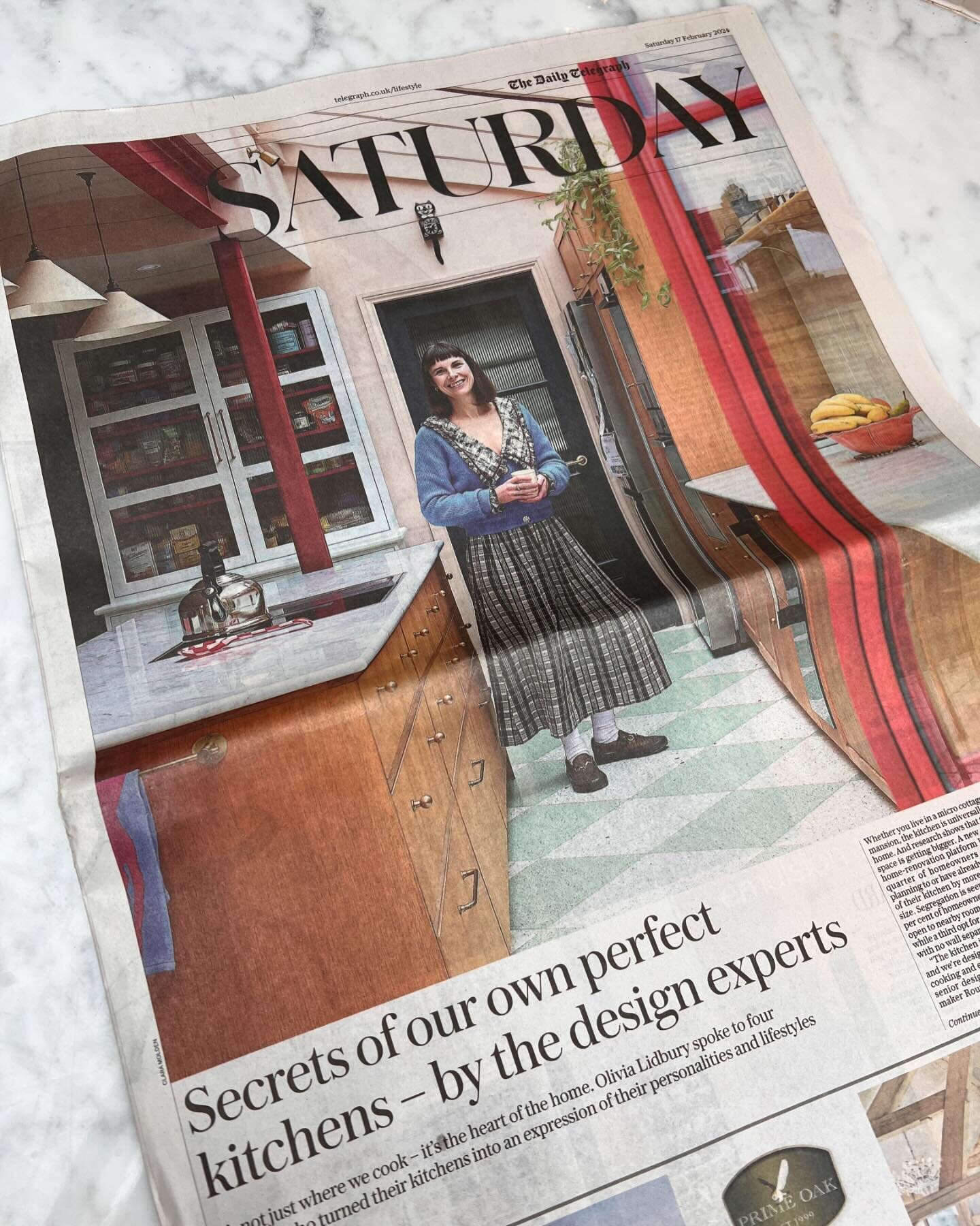 So excited to be a part of this week&rsquo;s Saturday in The Telegraph. Our home in Forest Gate is featured on the front page 🤩

Thanks so much to @olivialidbury for the brilliant interview with @palmer_and_stone and me. 

As always, shout out to @l