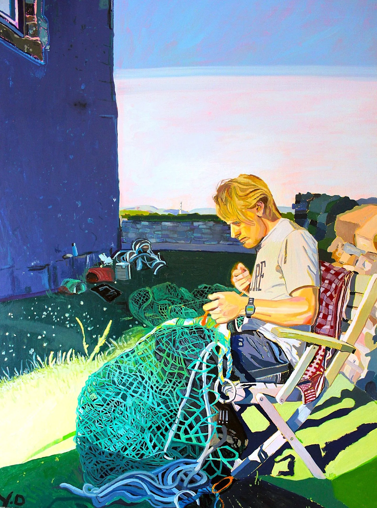 Net Mender
Oil on Canvas
60cm x 80cm
Available 