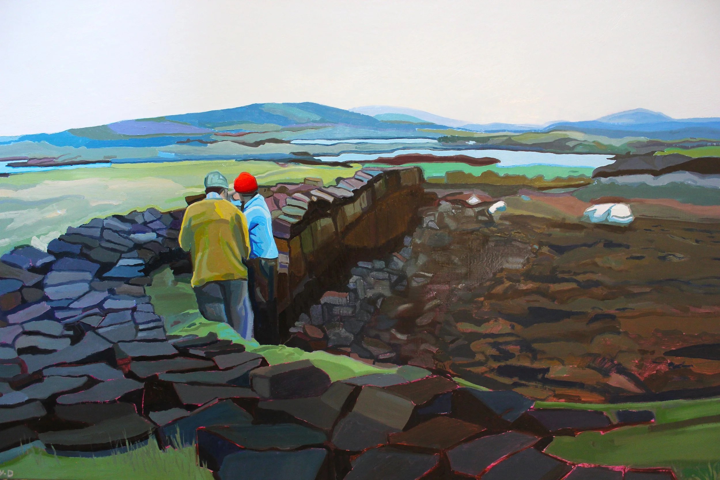 Peat Cutters
Oil on Canvas
60cm x 90cm
Available 
