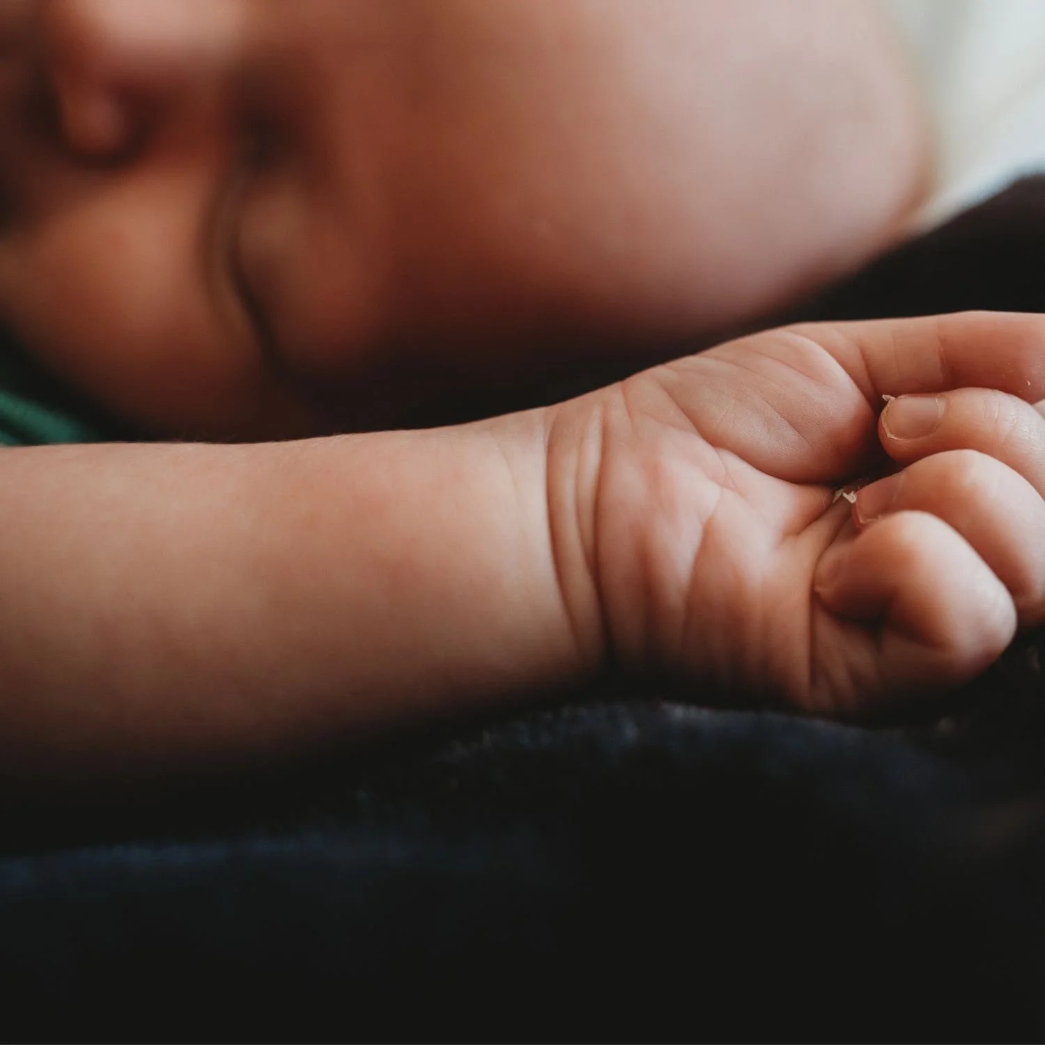 Sleeping newborn photographed by newborn photographer in portland