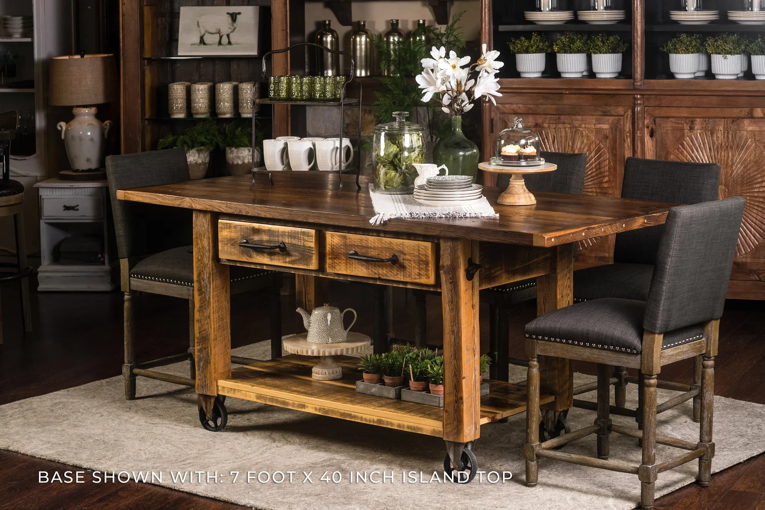 Havertys Hanover Kitchen Island Dandk Organizer