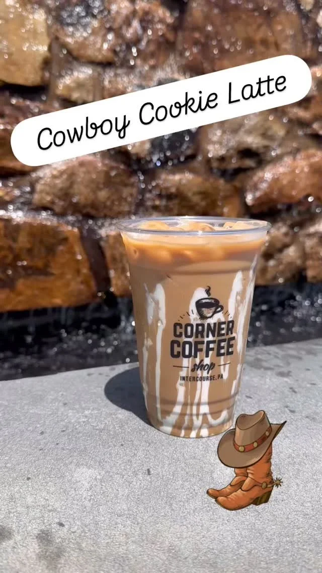Our Cowboy Cookie Latte is only in town until the end of the month. Be sure to try this delicious featured latte made with white & dark chocolate, coconut, butter pecan & oat milk.
We are open 8am-6pm.
#cornercoffeeshop #icedlatte #featured