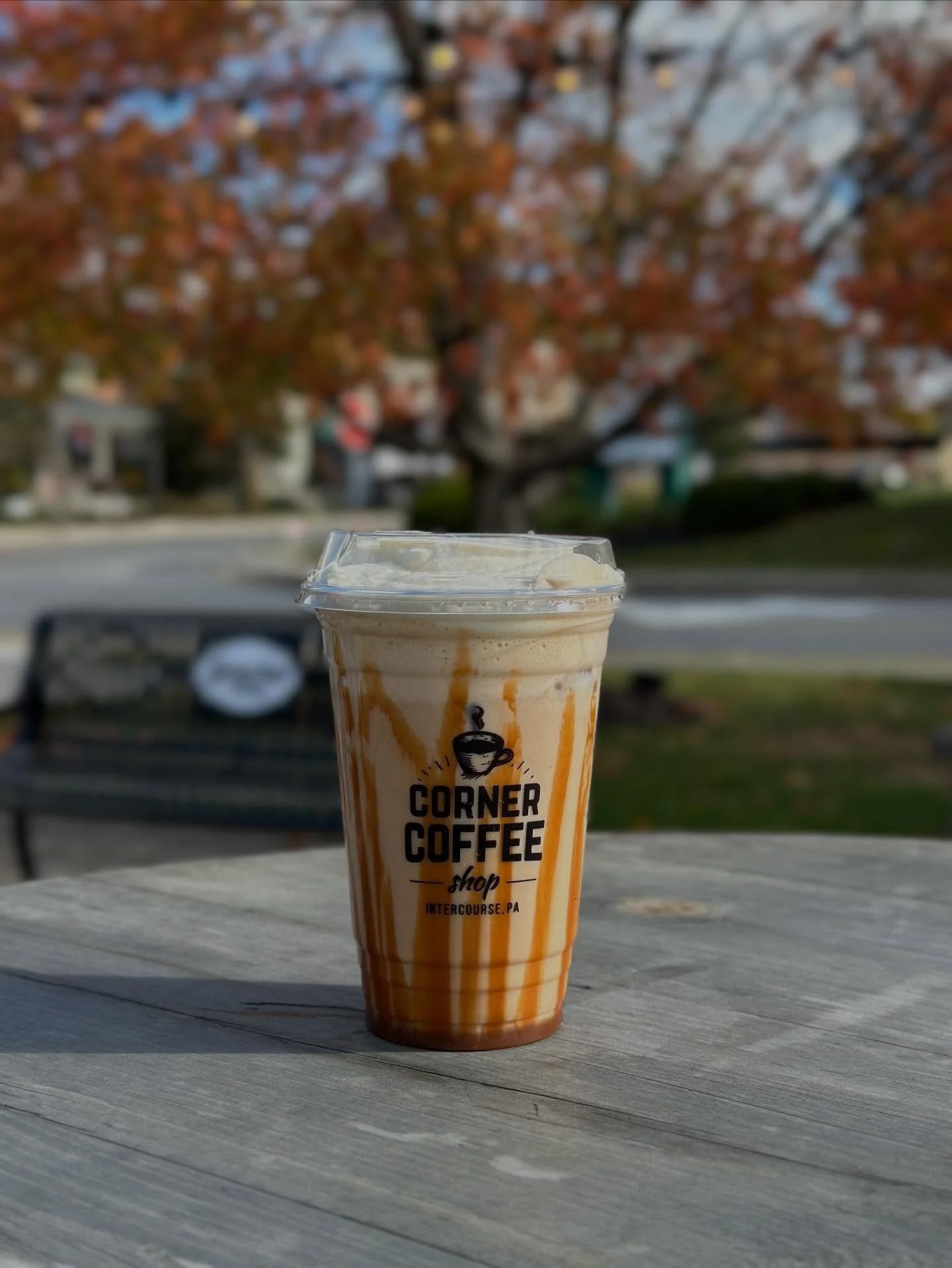 🍁 It’s a beautiful time of year to enjoy all of the Fall colors while sipping your favorite Fall drink! Our pumpkin chai topped with maple cold foam is the perfect companion to all of your leaf peeping adventures! We are open 8am-6pm.
#corner