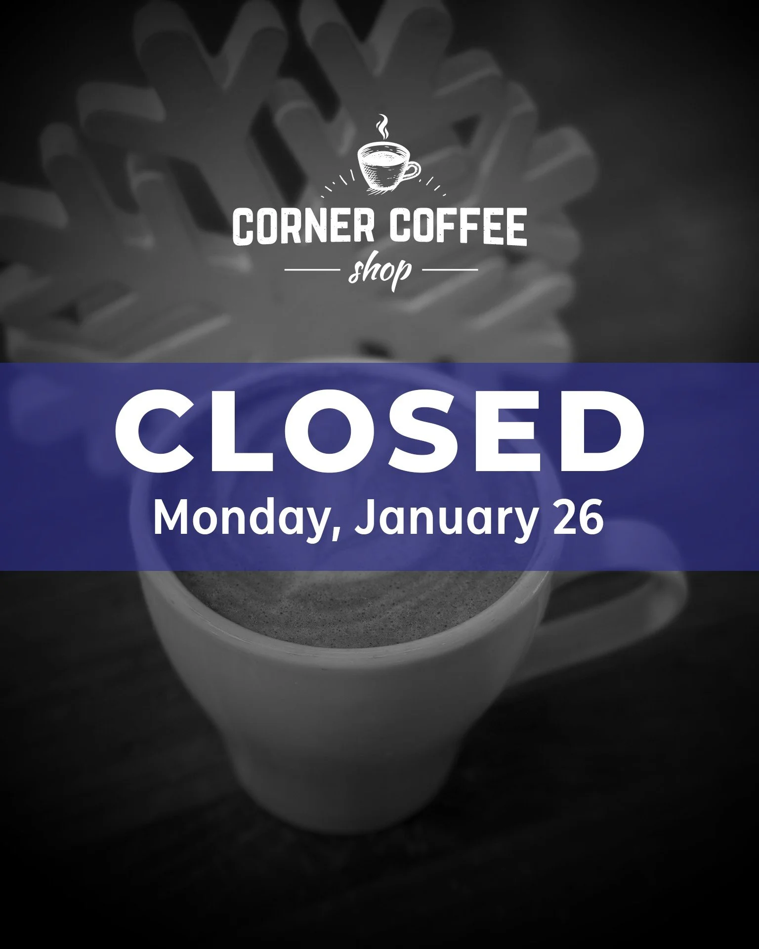 ‼️WEATHER UPDATE: We will be CLOSED on Monday, January 26. Please check our social media for any additional changes to our hours for the rest of the week. Stay safe &amp; enjoy the snow!