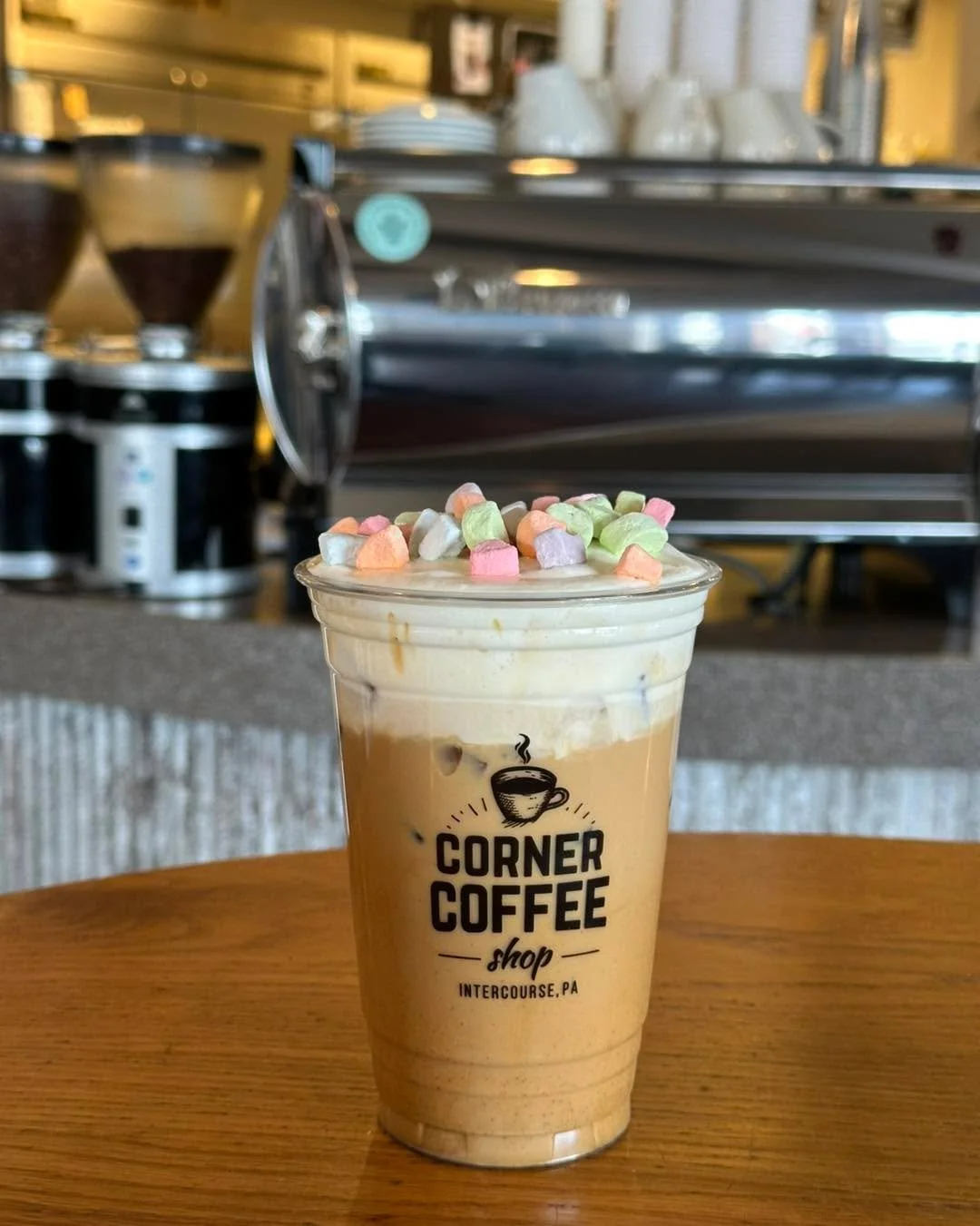 It&rsquo;s magically delicious! Our Lucky Charms Latte tastes like your favorite childhood cereal, all grown up. Fresh espresso &amp; toasted marshmallow are the stars of this fun drink - topped with marshmallow cold foam &amp; those delicious lucky 