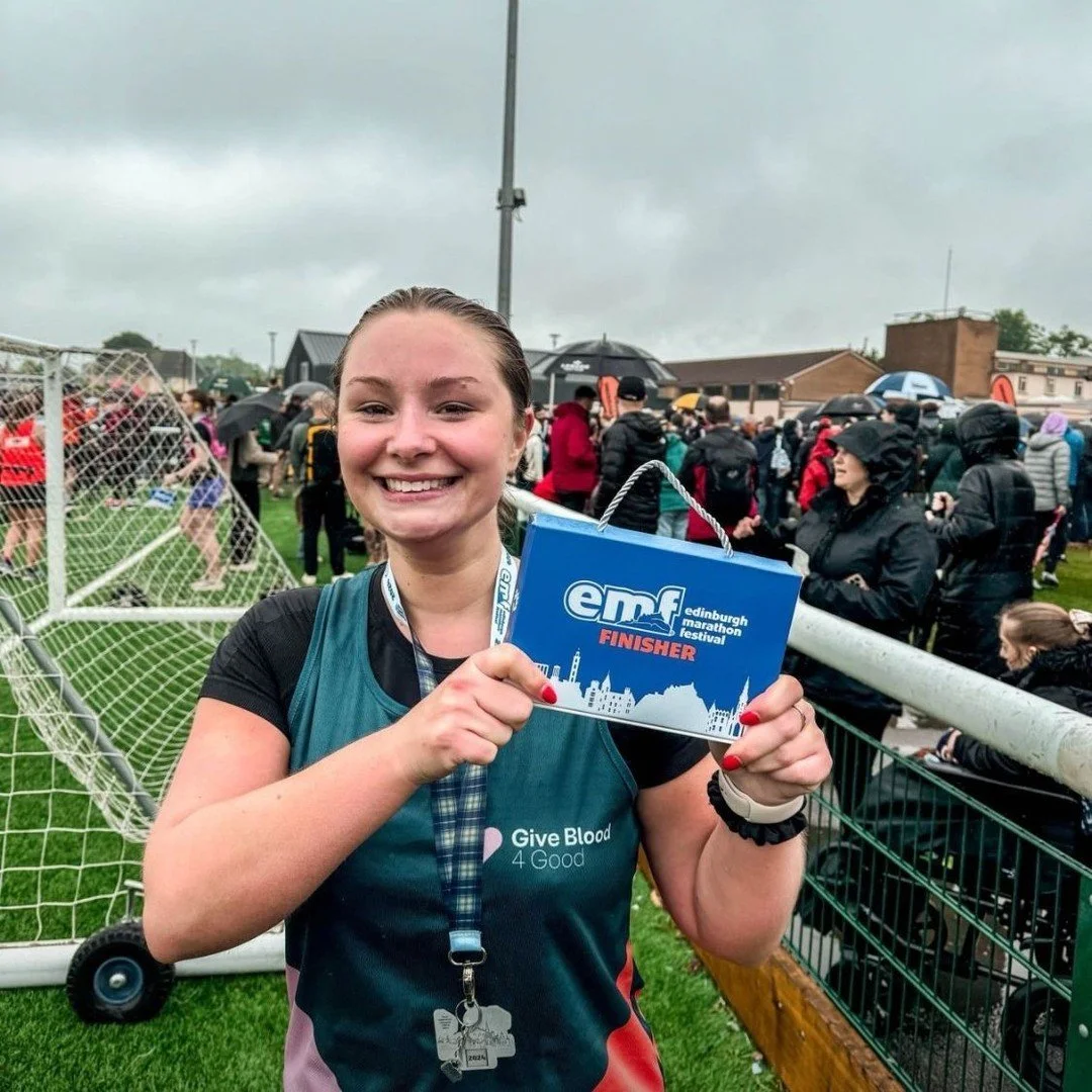 At the end of May, Nadia completed the Edinburgh half marathon and raised an incredible &pound;762 for #GB4G in the process 🏃&zwj;♀️ 

We&rsquo;re so grateful that you chose to fundraise for us, Nadia - we think you&rsquo;re absolutely #BloodyBrilli