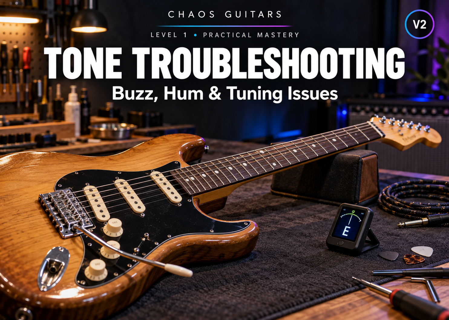 Chaos Guitars - Tone Troubleshooting - Buzz, Hum, & Tuning Issues