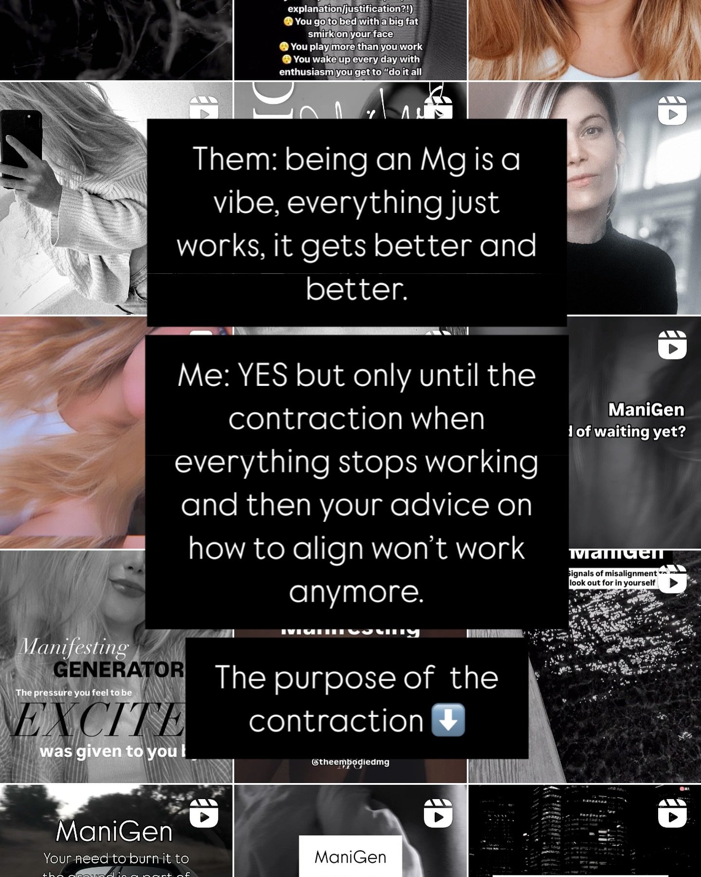 You&rsquo;re doing everything &ldquo;right&rdquo;&hellip;

But you&rsquo;re perceiving a sacrifice.

And so nothing works.

It&rsquo;s the contraction phase of your experiment.

When you decide to open to the potential or close and run away.

Some a 