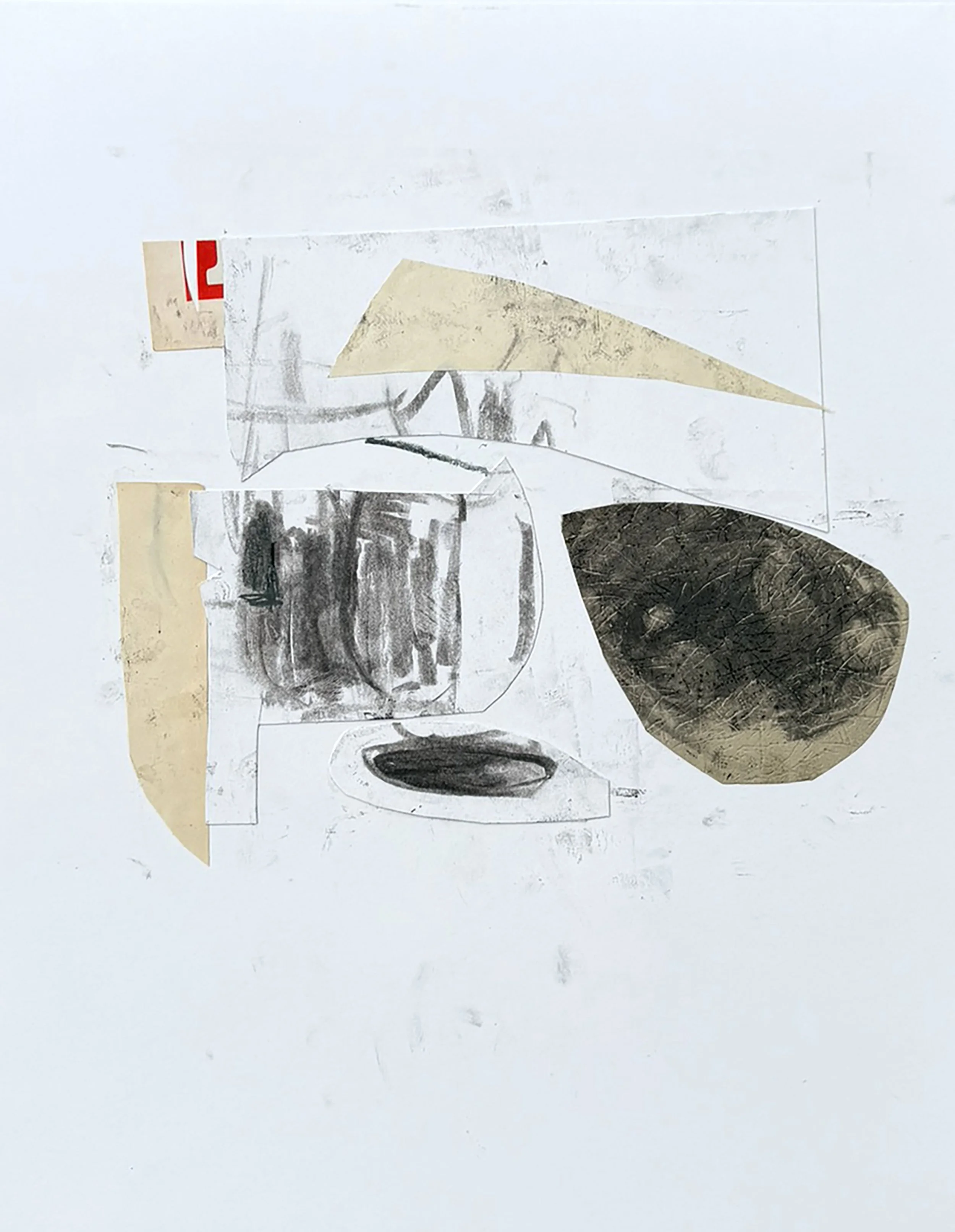Turning From a Fixed Direction 5 | Mixed Media on Paper | 2024
