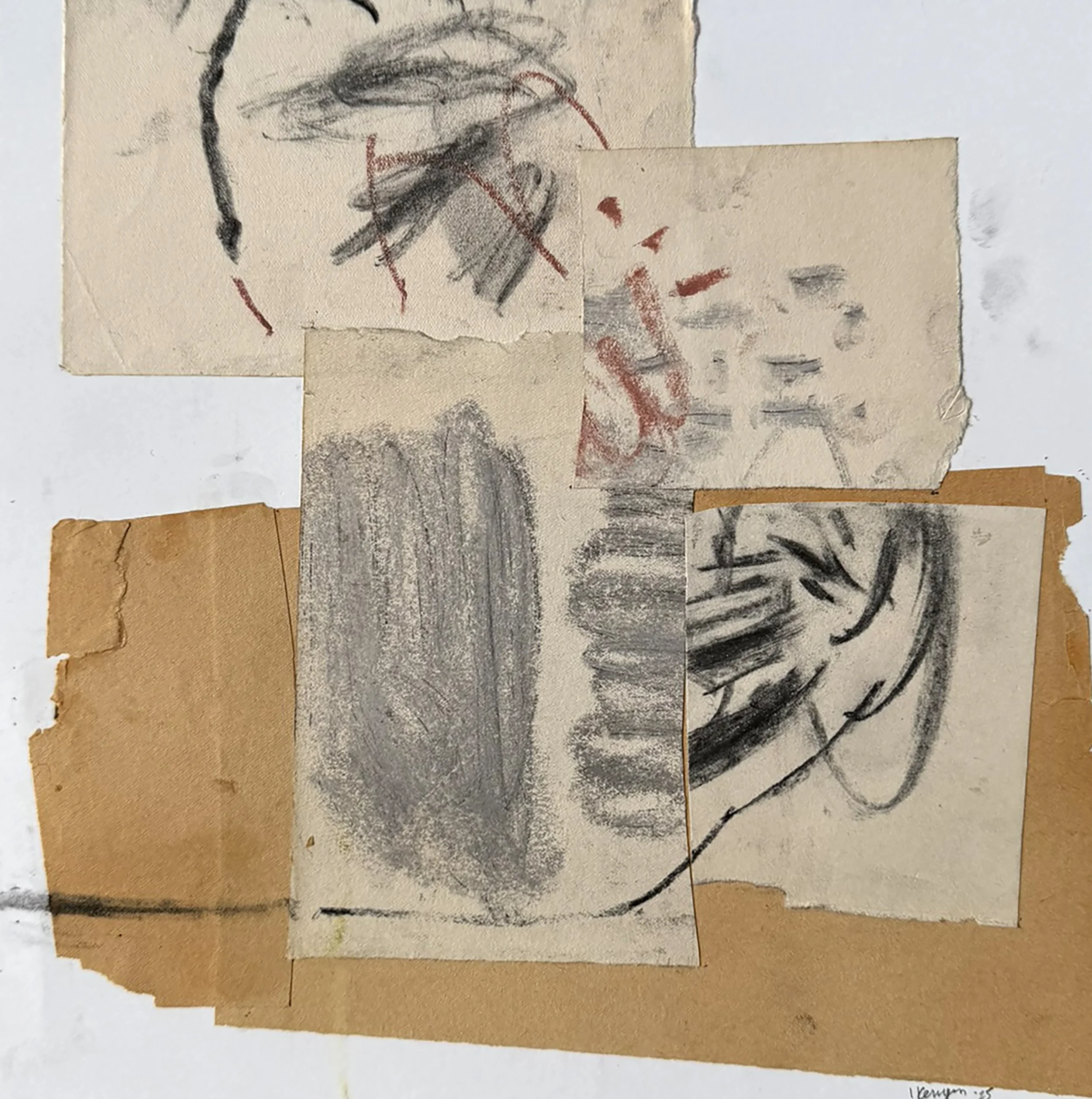 Limbo Line | Mixed Media on Paper | 10" x 10" | 2025