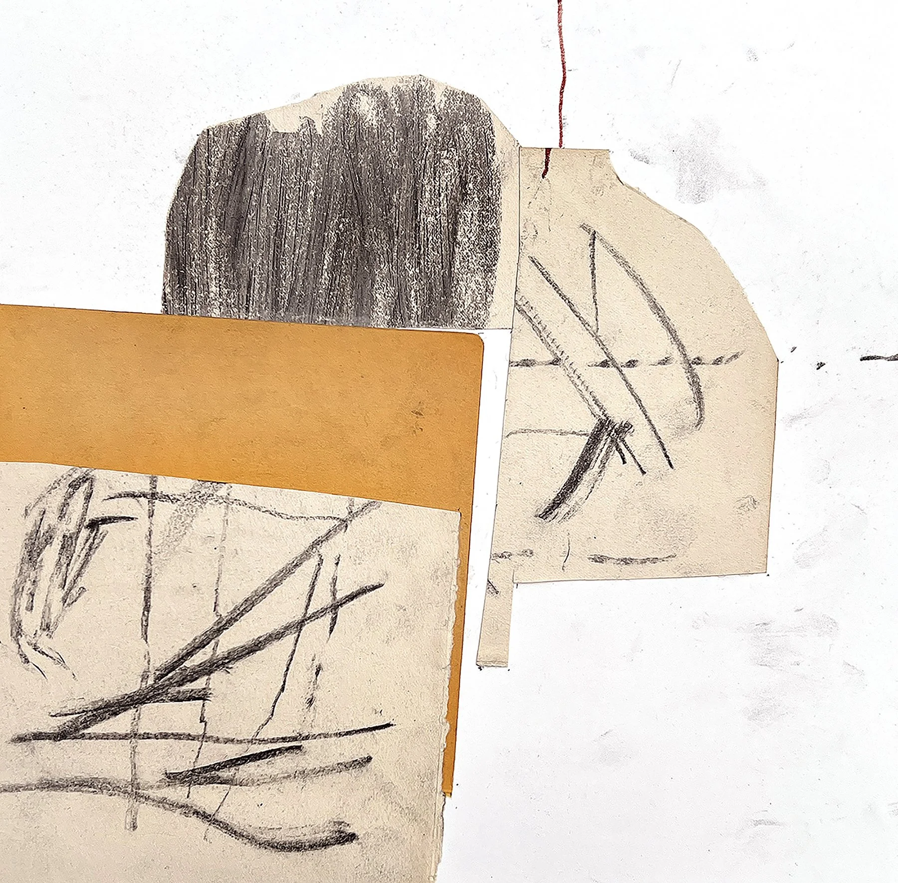 Dotted Line | Mixed Media on Paper | 10" x 10"  | 2025