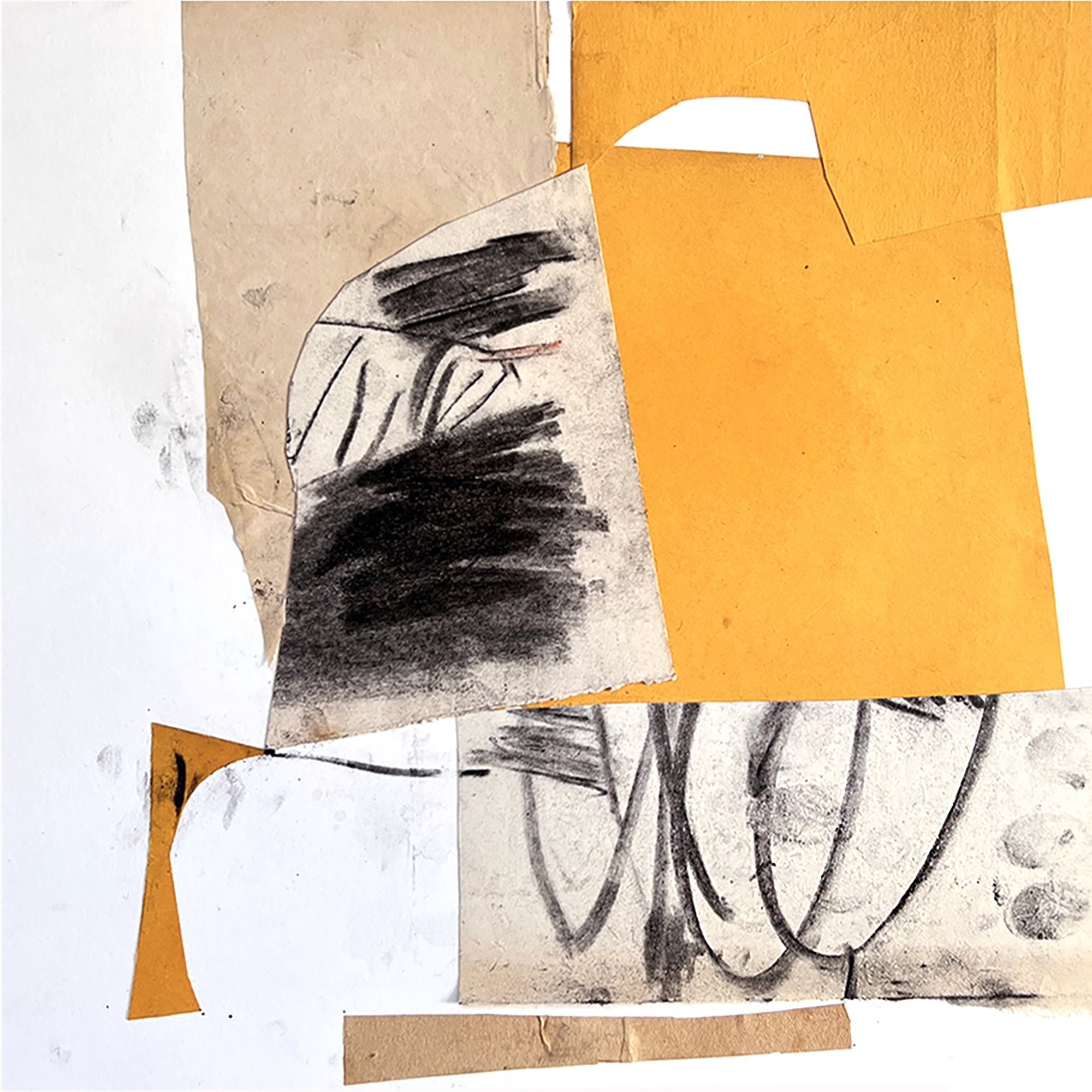 Space on Either Side | Mixed Media on Paper | 10" x 10" | 2025