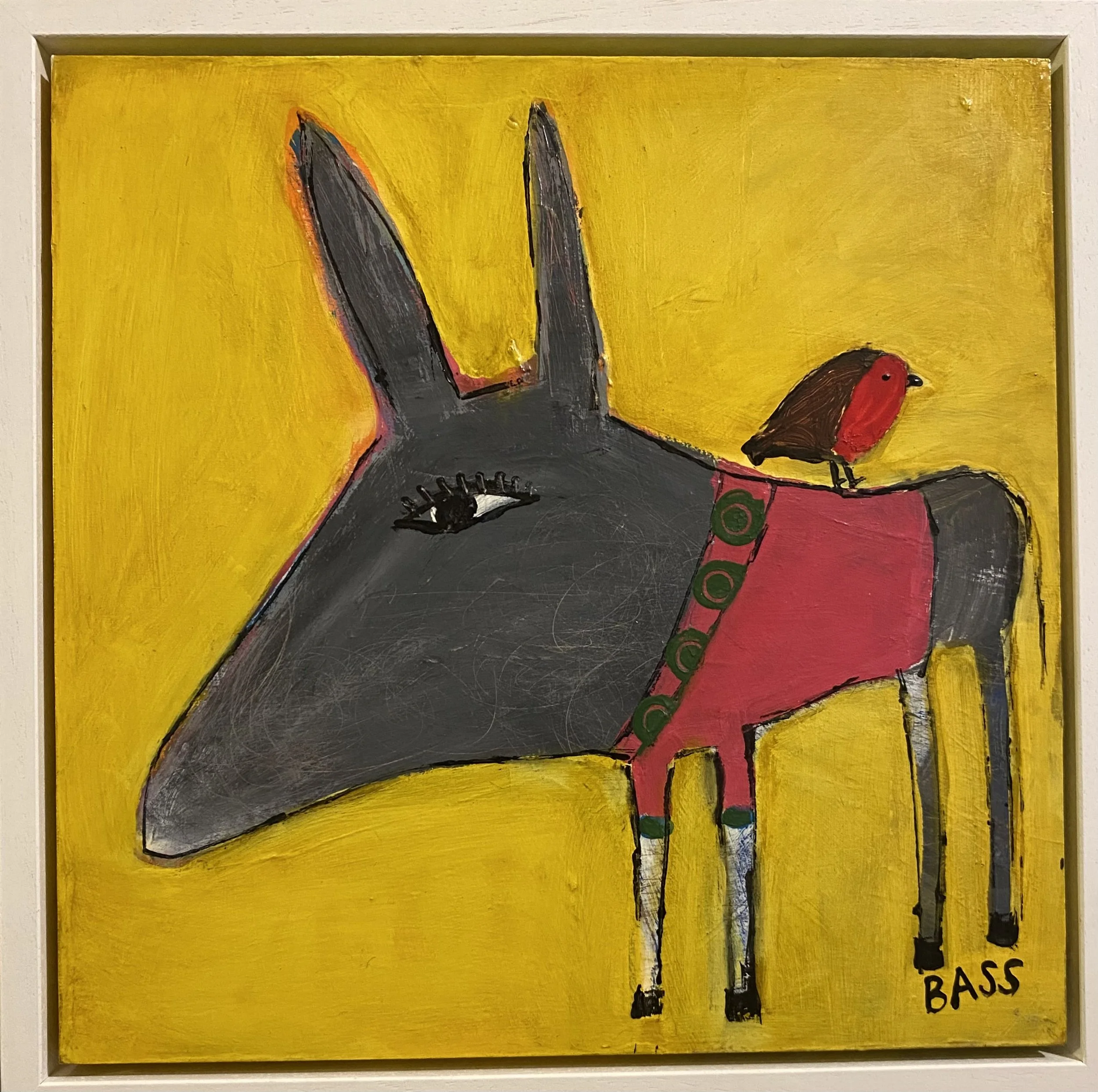 Louise Bass _Donkey & Robin_ 30cmx30cm £245.jpeg