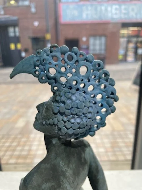 Lisa Wilson Blue Goddess Figure 30cmH.JPG