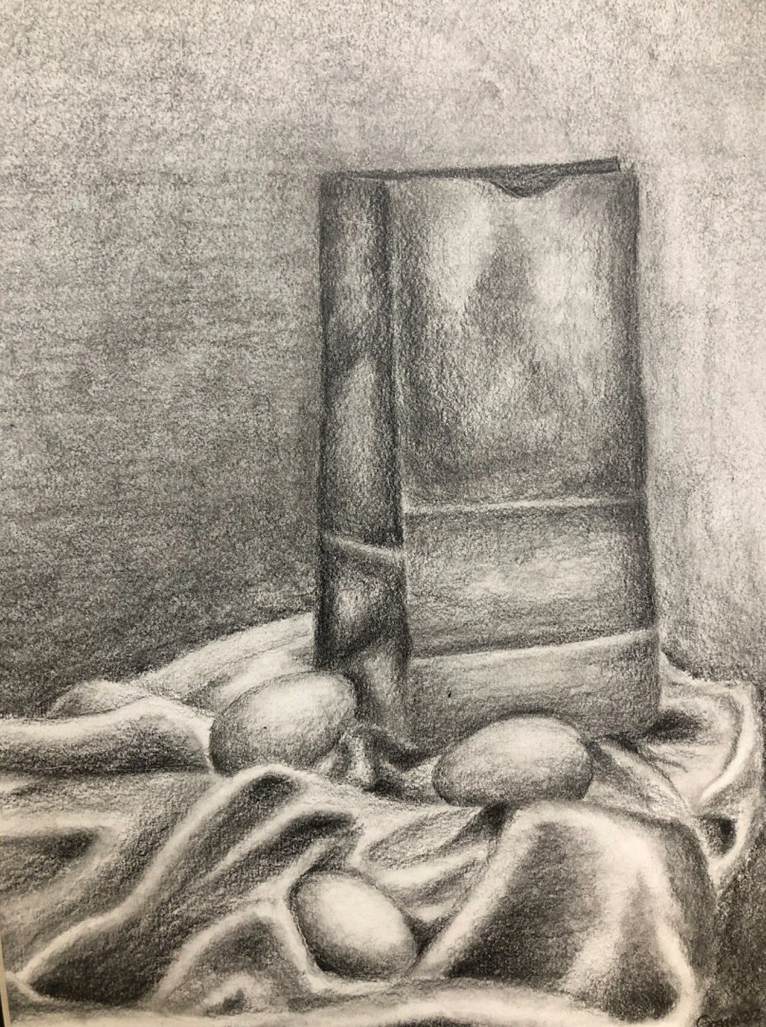 Annalie Goggin “Eggs, Bag and Drapery”, Prescott High School