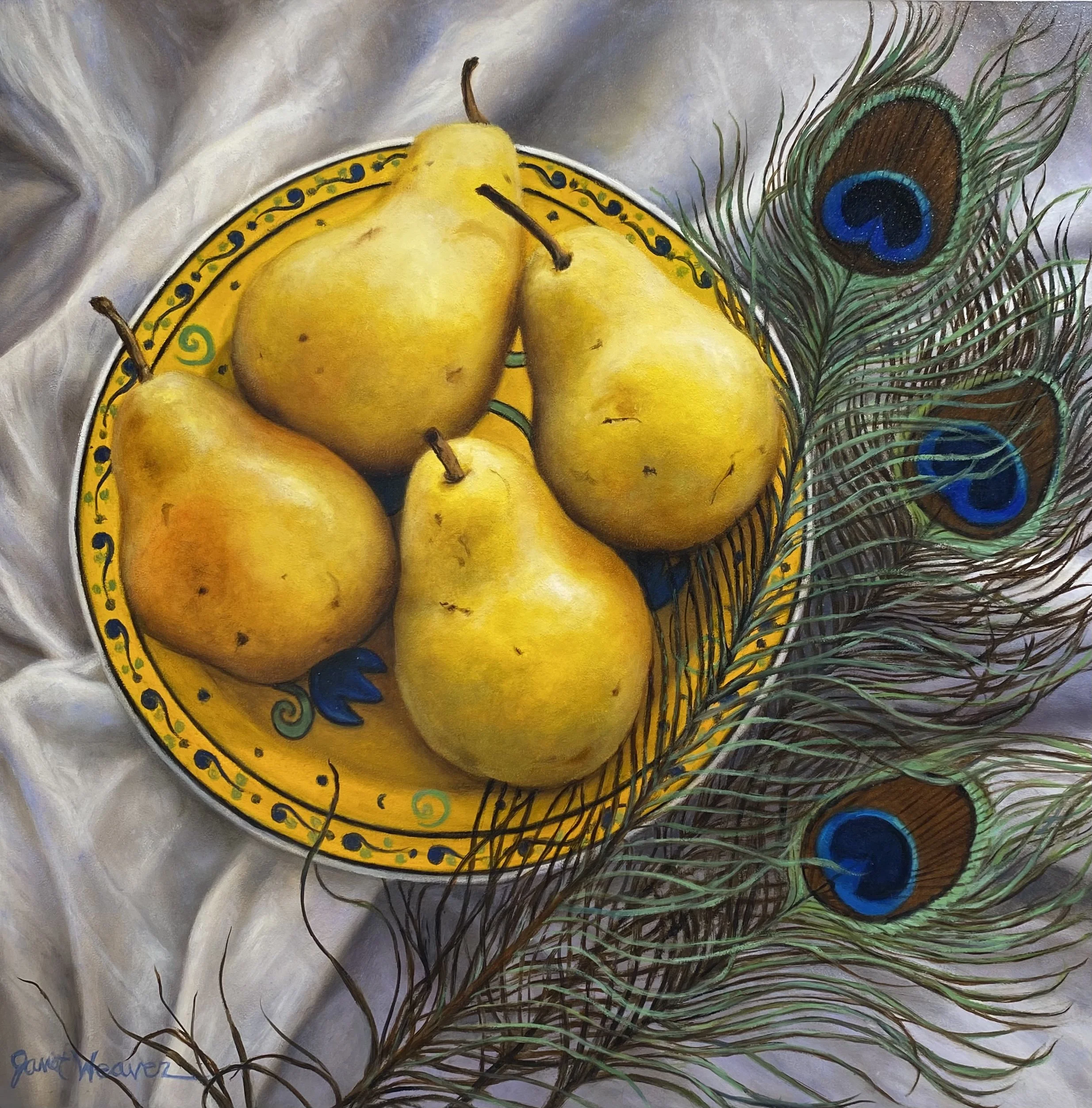 Janet Weaver “Feathers and Pears, No. 2”